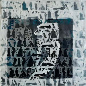 Abstract acrylic painting titled 'Untitled', 36x36 inches, by artist Zalak Bheda on Canvas