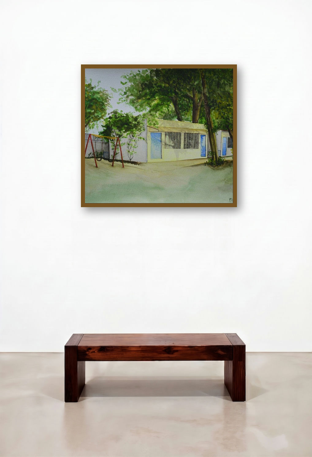 Untitled I (School Building and Playground)