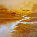 Nature oil painting titled 'Untitled IV', 36x48 inches, by artist Narayan Shelke on Canvas