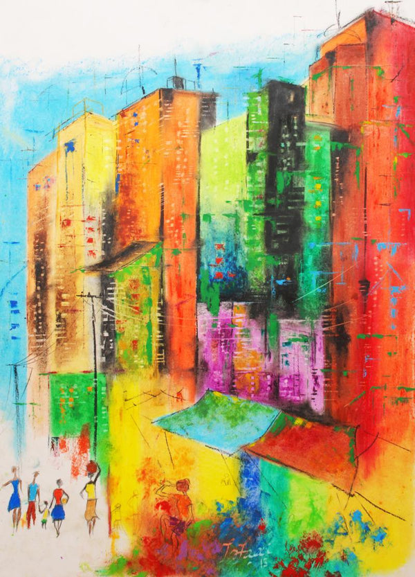 Urban Jungle 5 Painting by Tejinder Ladi Singh | ArtZolo.com