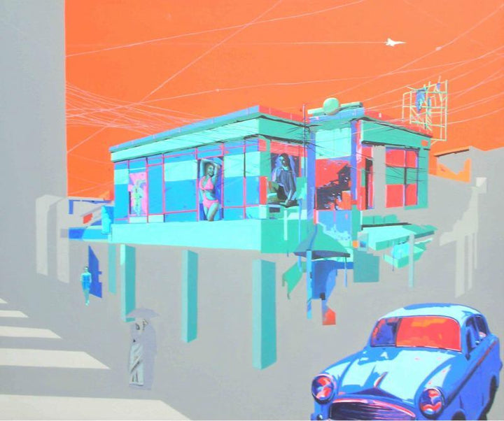 Urban Landscape 2 Painting by Abhijit Paul | ArtZolo.com