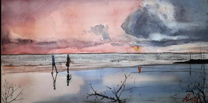 Vagator Beach Painting by Arunava Ray | ArtZolo.com