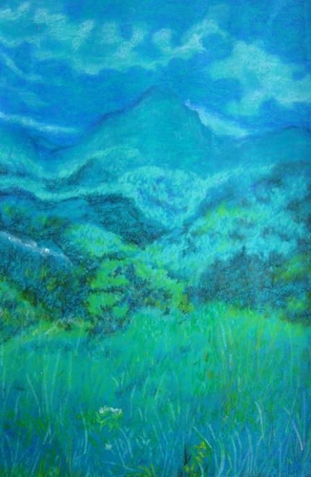 Valley Of Silence Painting by Manjula Dubey | ArtZolo.com