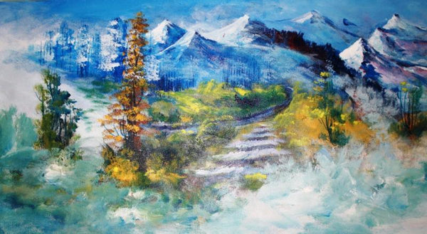 Valley Trail Painting by Ayaan Group | ArtZolo.com