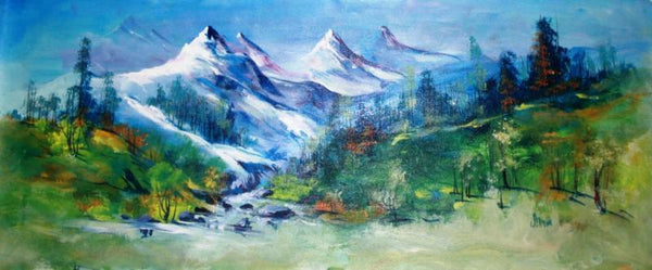 Valley View Painting by Ayaan Group | ArtZolo.com