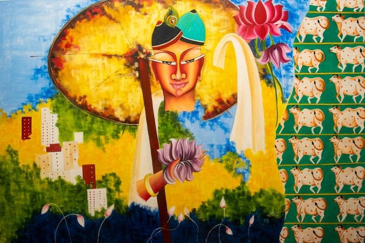 Vamana Painting by Deepali Mundra | ArtZolo.com
