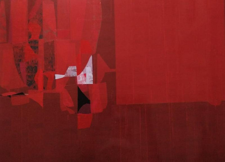 Vanic Red Painting by Gajanan Kabade | ArtZolo.com