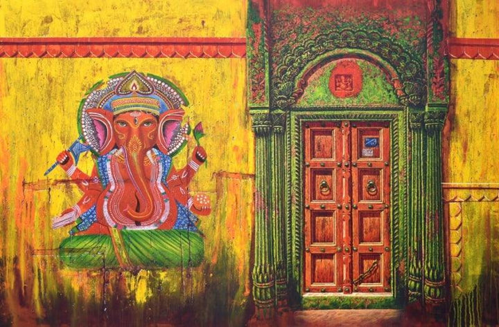 Varanasi 19 Painting by Anil Kumar Yadav | ArtZolo.com