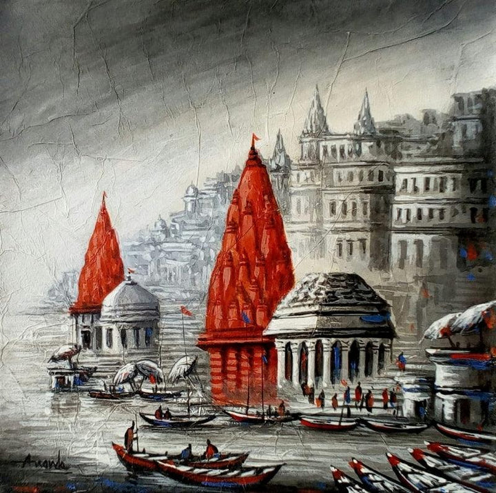 Varanasi 2 Painting by Ananda Das | ArtZolo.com