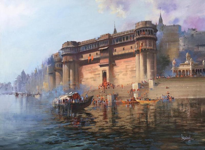 Varanasi 6 Painting by Bijay Biswaal | ArtZolo.com
