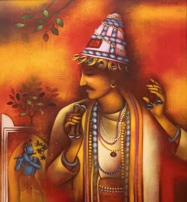Vasudev Painting by Balaji Ubale | ArtZolo.com
