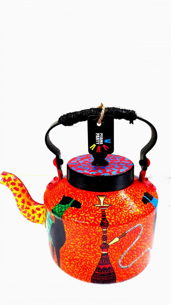 Vibrant Tea Kettle Handicraft by Rithika Kumar | ArtZolo.com