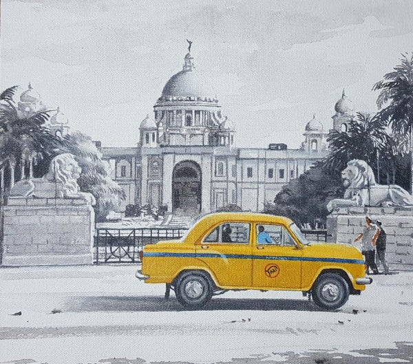 Victoria Memorial Of Kolkata Painting by Amlan Dutta | ArtZolo.com