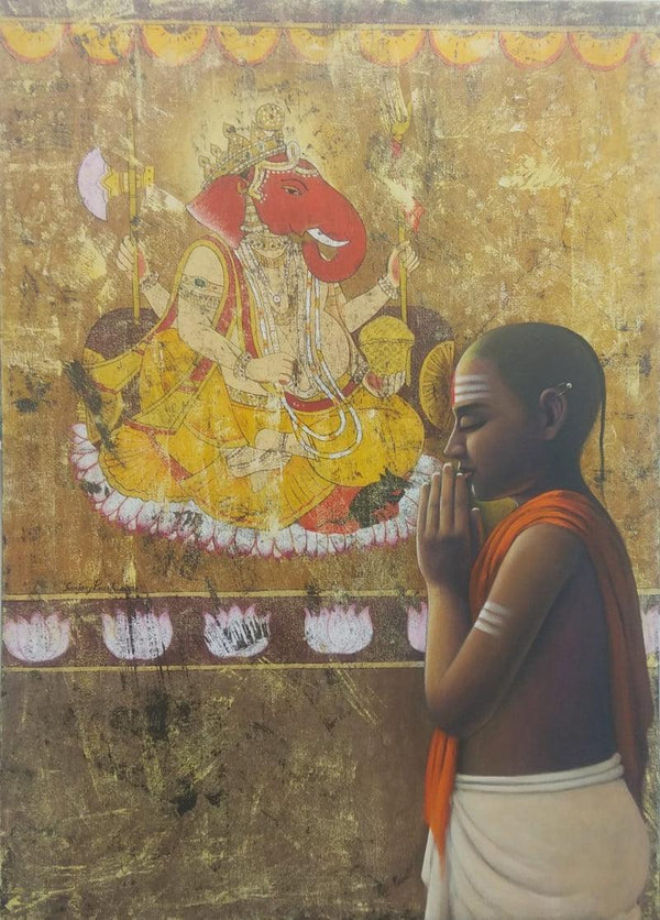 Vighnaraja Painting by Sanjay Raut | ArtZolo.com