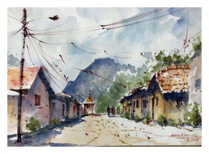 Village At Wai Painting by Soven Roy | ArtZolo.com