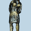 Figurative sculpture titled 'Village Girl', 12x3x3 inches, by artist Kishor Sharma on Bronze