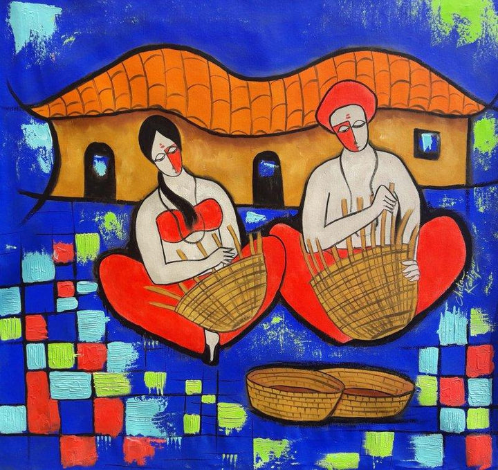 Villager Painting by Chetan Katigar | ArtZolo.com