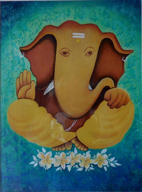 Vinayak Painting by Kaladikam Arts | ArtZolo.com