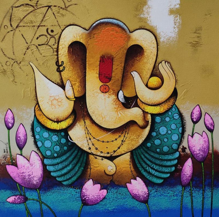 Vinayaka Painting by Paras Parmar | ArtZolo.com