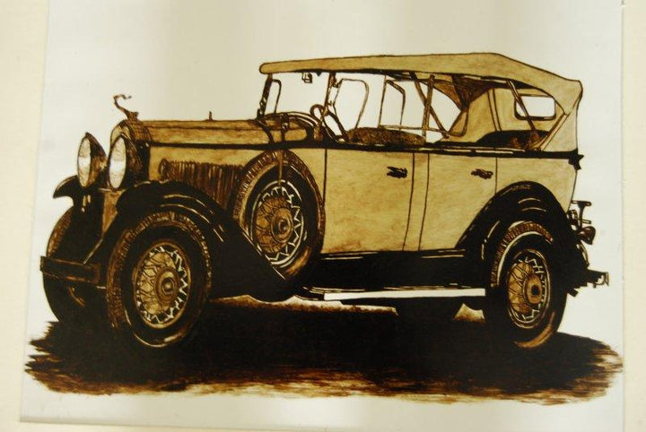 Vintage Car 3 Painting by Sakshi Jain | ArtZolo.com