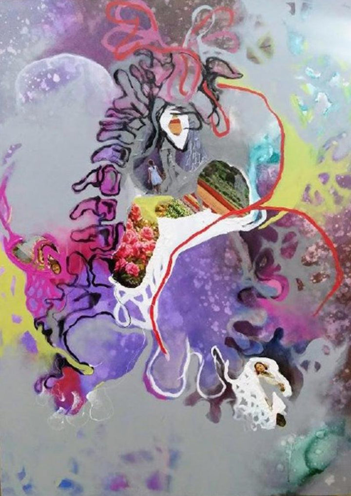 Violet Repress Reproduce Reproduction Painting by Rasana Bhardwaj | ArtZolo.com