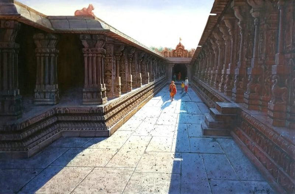 Virupaksha Temple Hampi 2 Painting by Pravin Pasare | ArtZolo.com