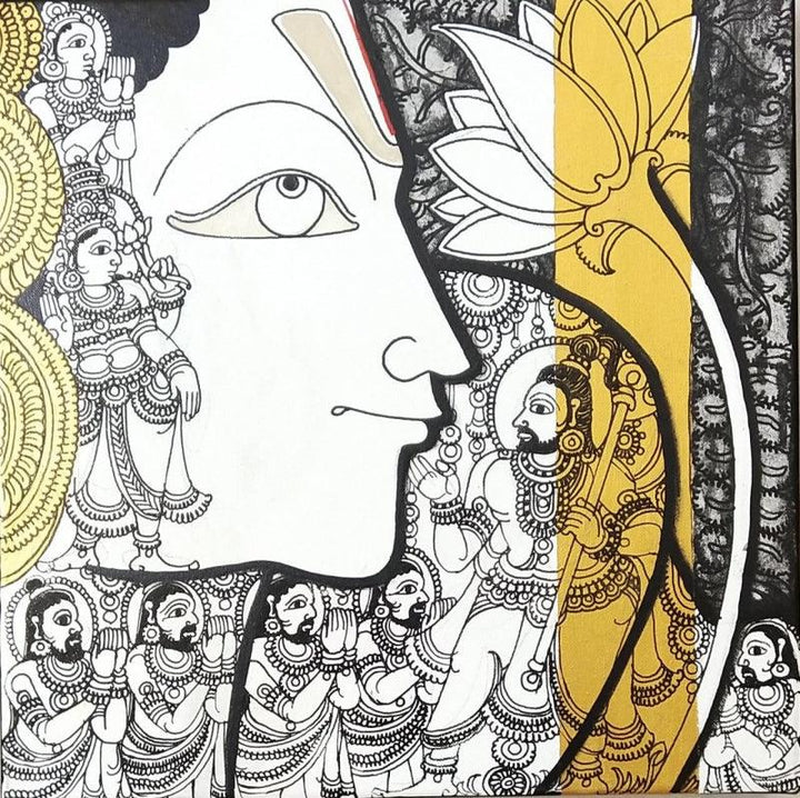 Vishnu Painting by Ramesh Gorjala | ArtZolo.com