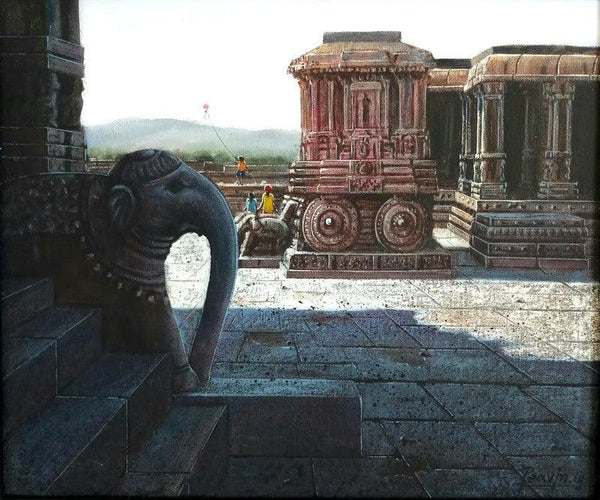 Vitthala Temple Hampi 21 Painting by Pravin Pasare | ArtZolo.com