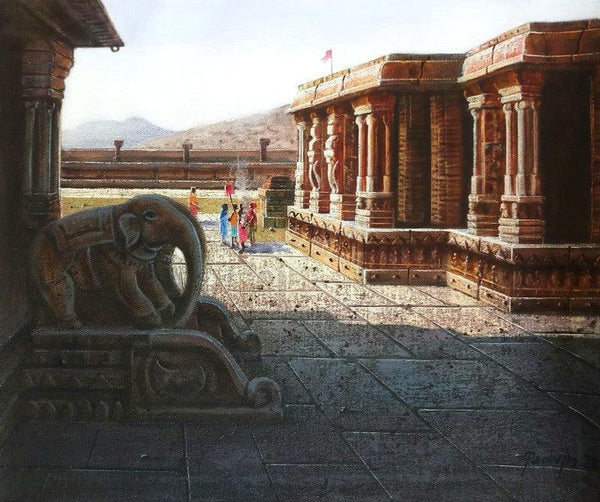 Vitthala Temple Hampi 23 Painting by Pravin Pasare | ArtZolo.com