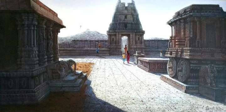 Vitthala Temple Hampi 3 Painting by Pravin Pasare | ArtZolo.com