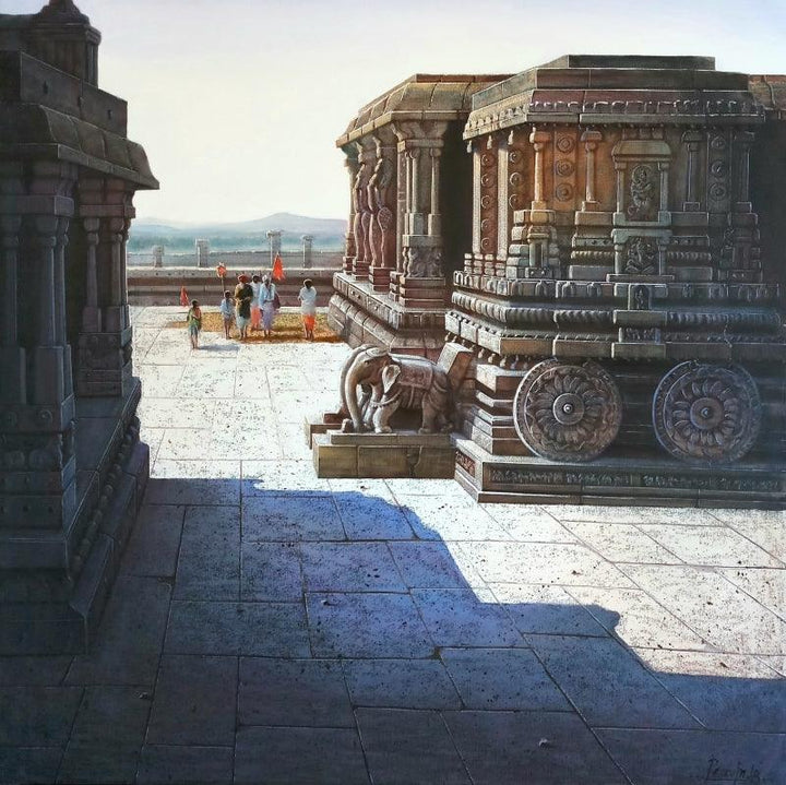 Vitthala Temple Hampi 4 Painting by Pravin Pasare | ArtZolo.com
