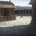 Religious oil painting titled 'Vitthala Temple Hampi 53', 15x18 inches, by artist Pravin Pasare on Canvas