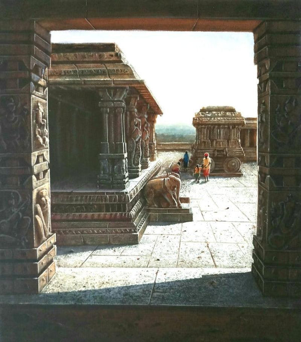 Vitthala Temple Hampi 8 Painting by Pravin Pasare | ArtZolo.com