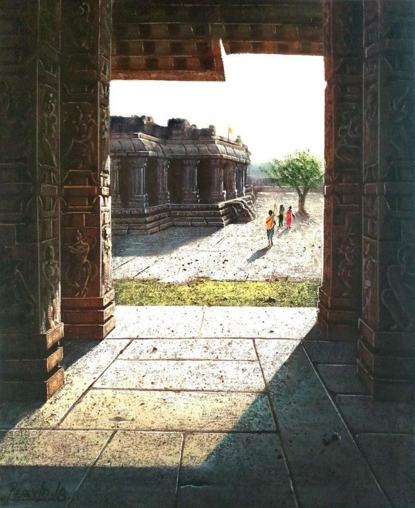 Vitthala Temple Hampi 9 Painting by Pravin Pasare | ArtZolo.com
