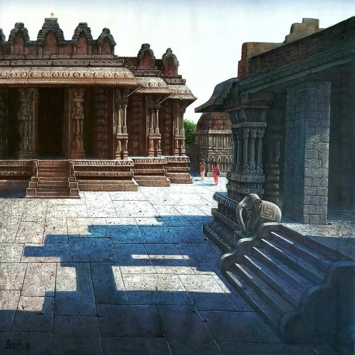 Vitthala Temple Hampi Painting by Pravin Pasare | ArtZolo.com