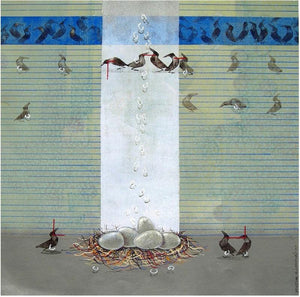 Animals acrylic painting titled 'Waiting', 24x24 inches, by artist Yogesh Lahane on Canvas