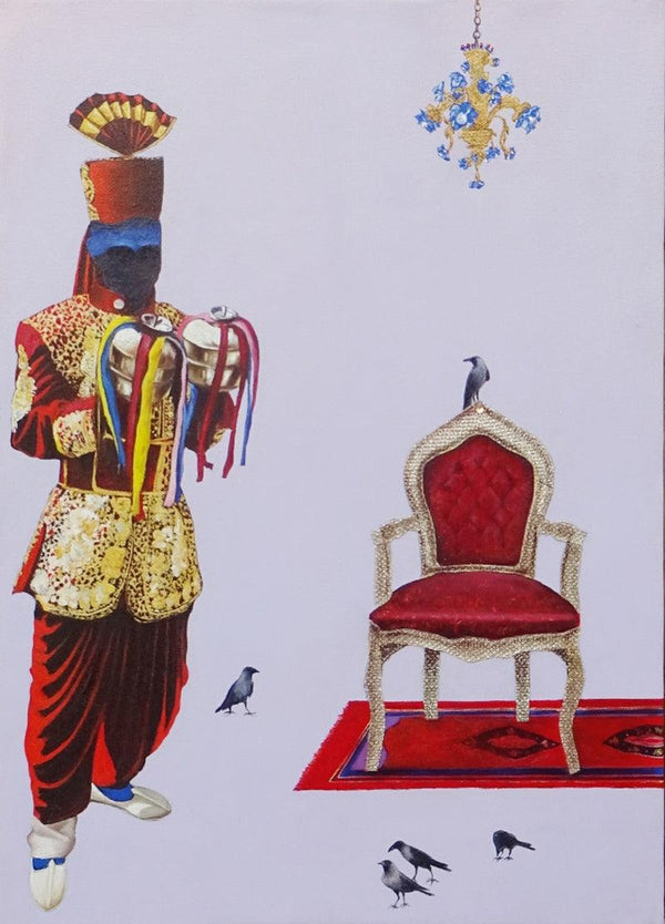 Waiting For King Painting by Anil Kumar Bodwal | ArtZolo.com