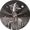 contemporary printmaking titled 'Warrior', 30x30 inches, by artist Prashant Kuwar on Wood Cut