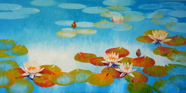 Water Lilies 22 Painting by Swati Kale | ArtZolo.com