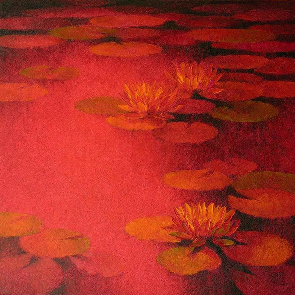 Water Lilies 24 Painting by Swati Kale | ArtZolo.com