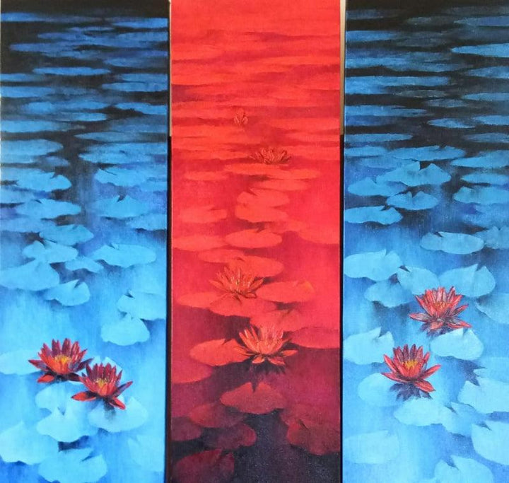 Waterlilies 105 Painting by Swati Kale | ArtZolo.com