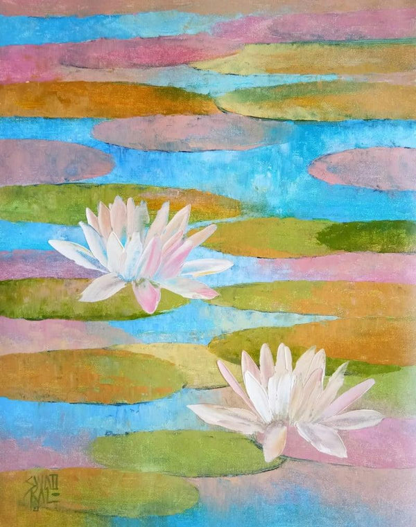 Waterlilies 14 Painting by Swati Kale | ArtZolo.com