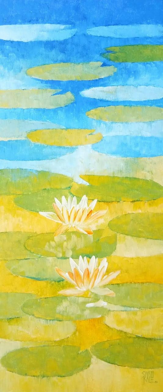 Waterlilies 23 Painting by Swati Kale | ArtZolo.com