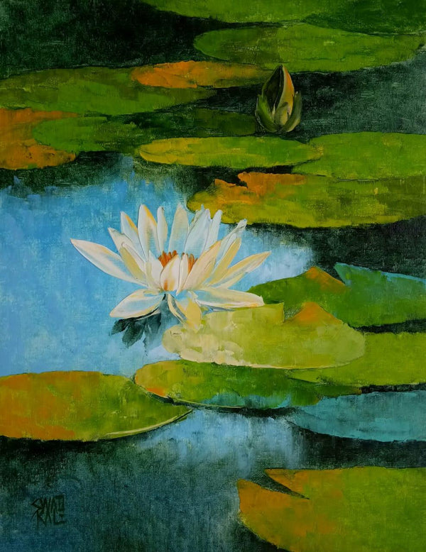 Waterlilies 51 Painting by Swati Kale | ArtZolo.com