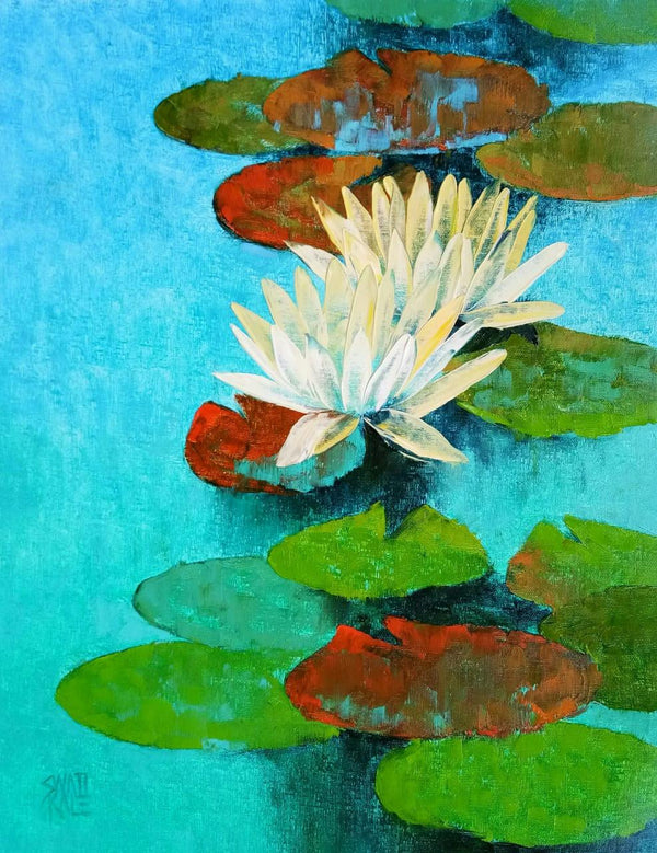 Waterlilies 54 Painting by Swati Kale | ArtZolo.com