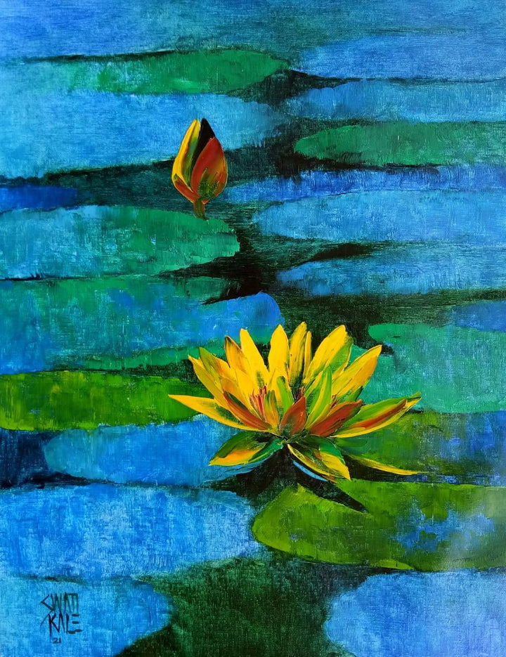 Waterlilies 58 Painting by Swati Kale | ArtZolo.com