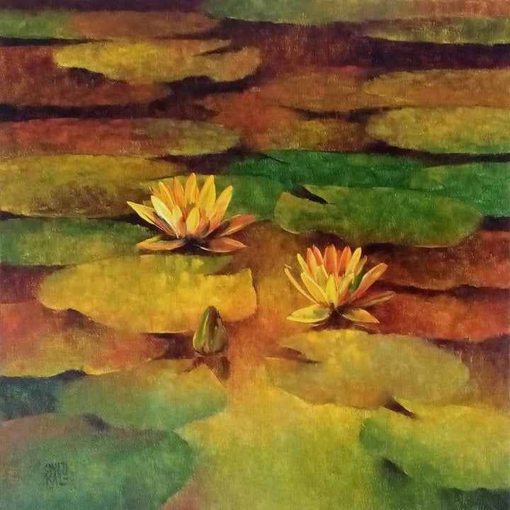 Waterlilies 6 Painting by Swati Kale | ArtZolo.com