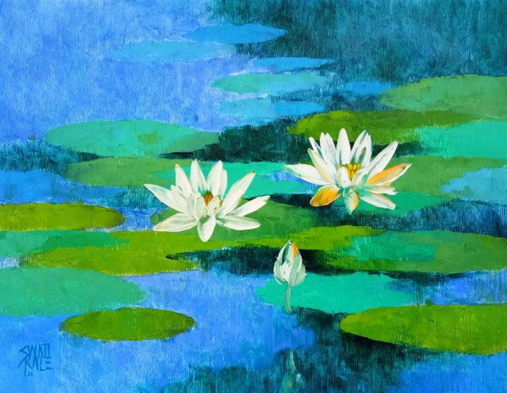 Waterlilies 60 Painting by Swati Kale | ArtZolo.com