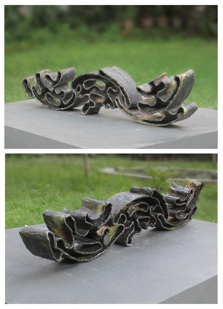 Wave Sculpture by Owanka Bhattacharjee | ArtZolo.com