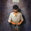 Figurative acrylic oil painting titled 'Way', 48x36 inches, by artist Amit Thombare on Canvas